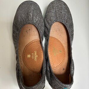 Tieks by Gravieli foldable ballet flats in Slate Grey Croc